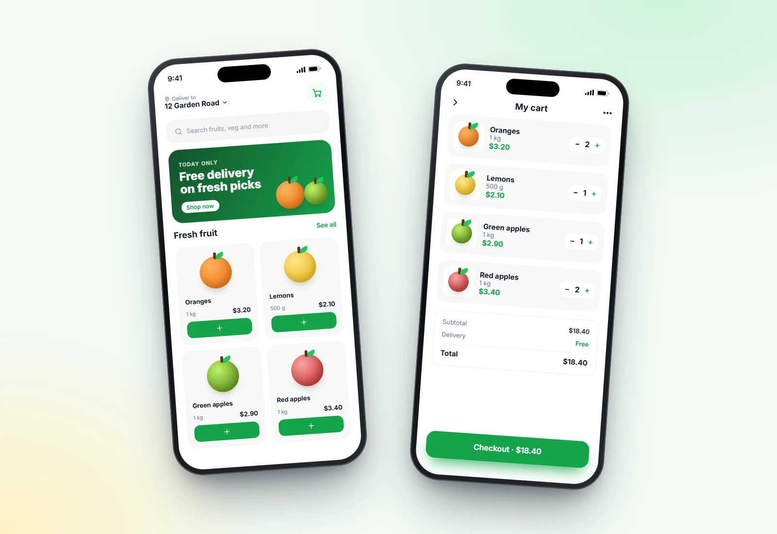 Basketly grocery delivery app concept by DevSolvices