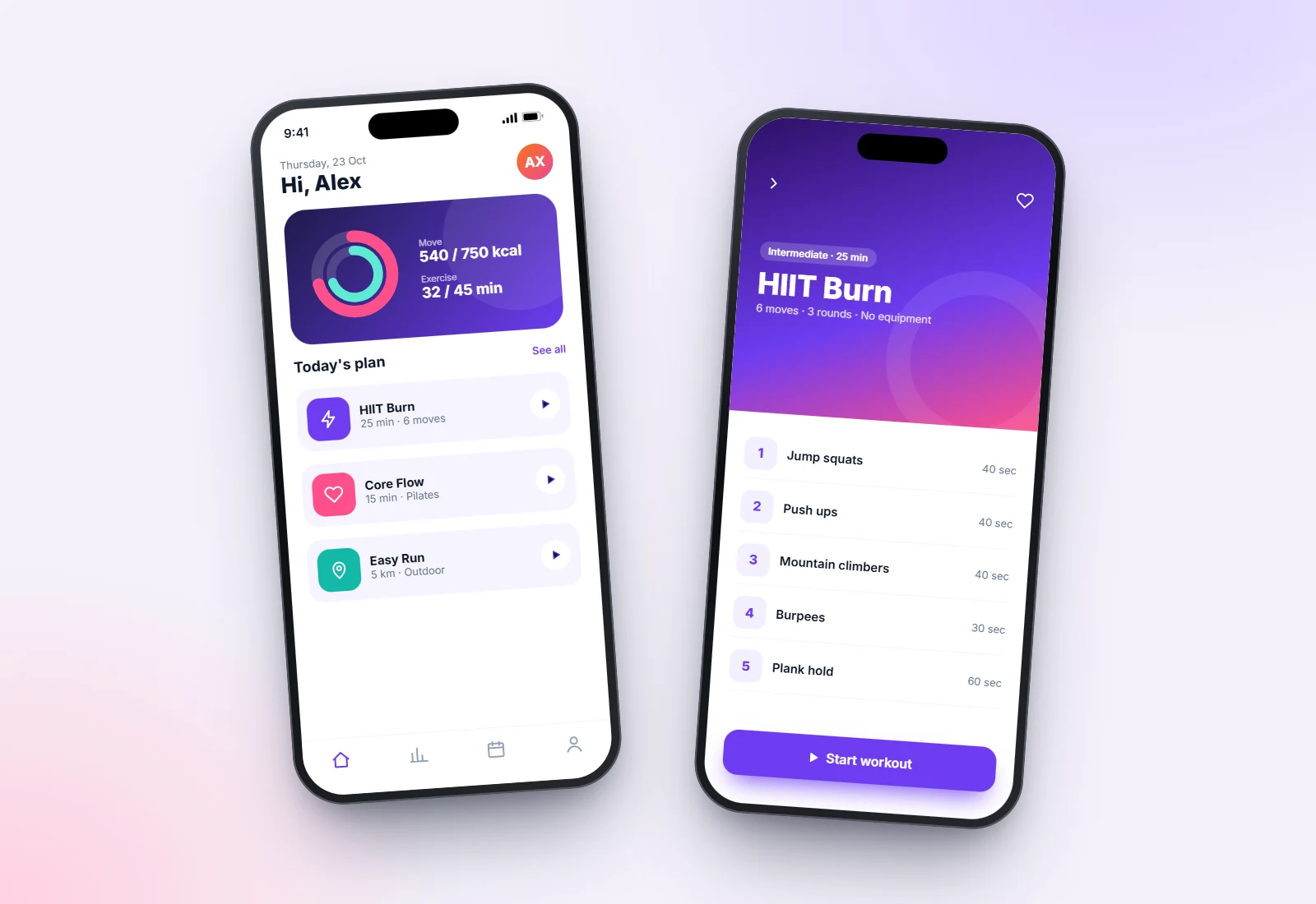 Velora Fitness fitness app concept by DevSolvices